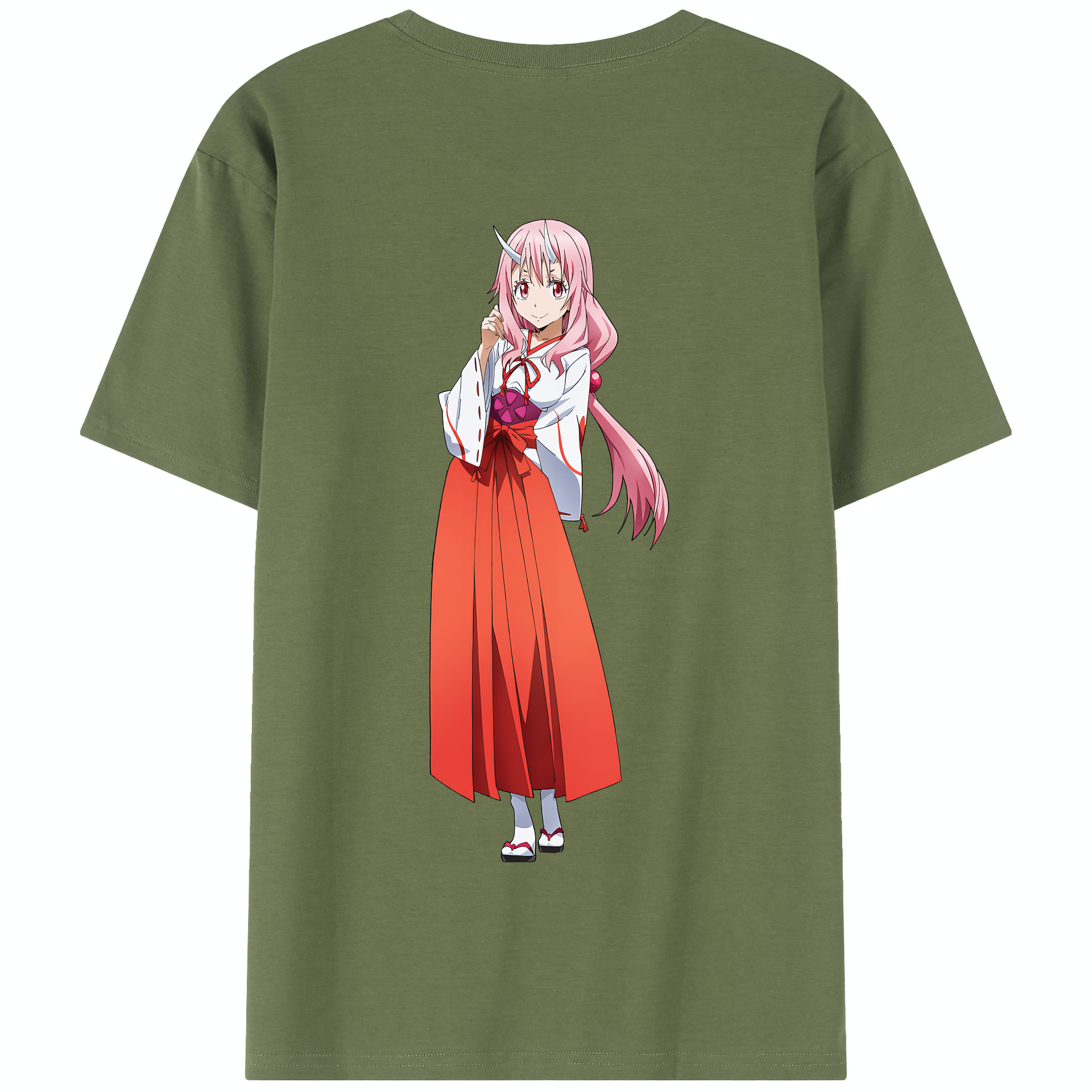 （画像用） 転スラ Regarding Reincarnated to Slime 綿100％半袖Tシャツ（背面プリント）